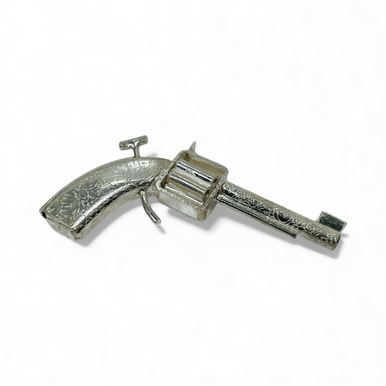 Pure Silver Revolver Miniature | 92.5 Sterling Silver Collectible