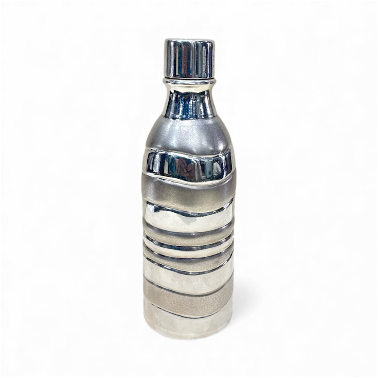 Pure Silver Water Bottle – 92.5 Sterling Silver Bottle | Designer Wave Pattern Silverware