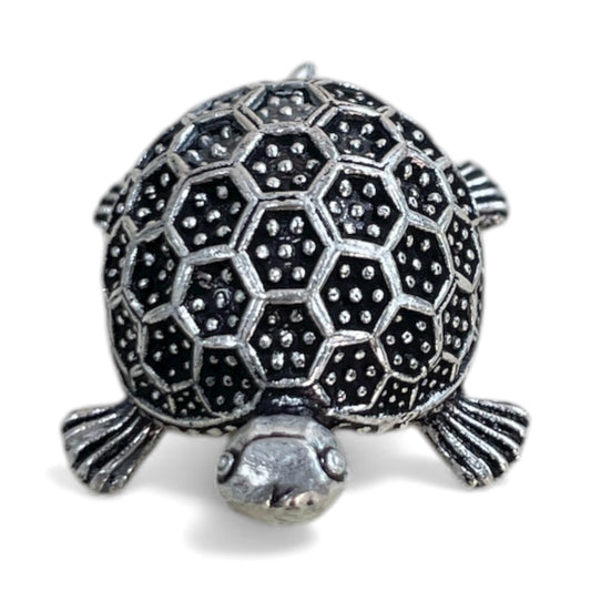 Handcrafted Pure Silver Tortoise Idol – 92.5 Silver Turtle for Wealth, Luck & Vastu Decor