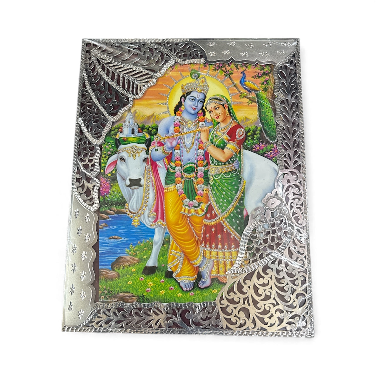 Premium Designer Silver Photo Frame – 10×8 Inch (213g) | Laser-Cut Decorative Luxury Frame for Home & Gifting