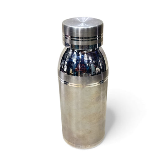 Pure Silver Water Bottle – Handcrafted 92.5 Sterling Silver Bottle  | Compact Luxury Silverware